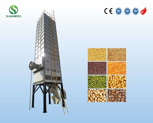 চাল প্রক্রিয়াকরণের আগে রাইস মিলারদের জন্য 5.5kW বৈদ্যুতিক রাইস গ্রেইন ড্রায়ার 20টন