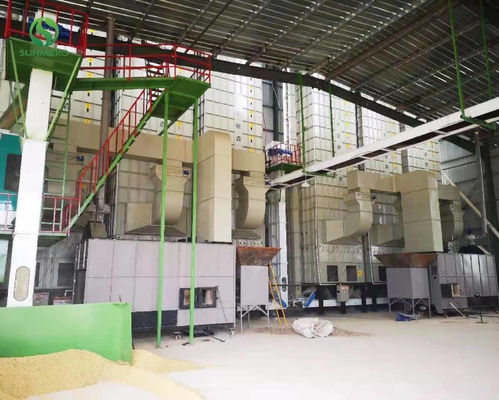 400mm প্রস্থ 1.5m/S সম্পূর্ণ স্বয়ংক্রিয় শস্য যন্ত্রপাতি পরিবাহক বেল্ট সিস্টেম