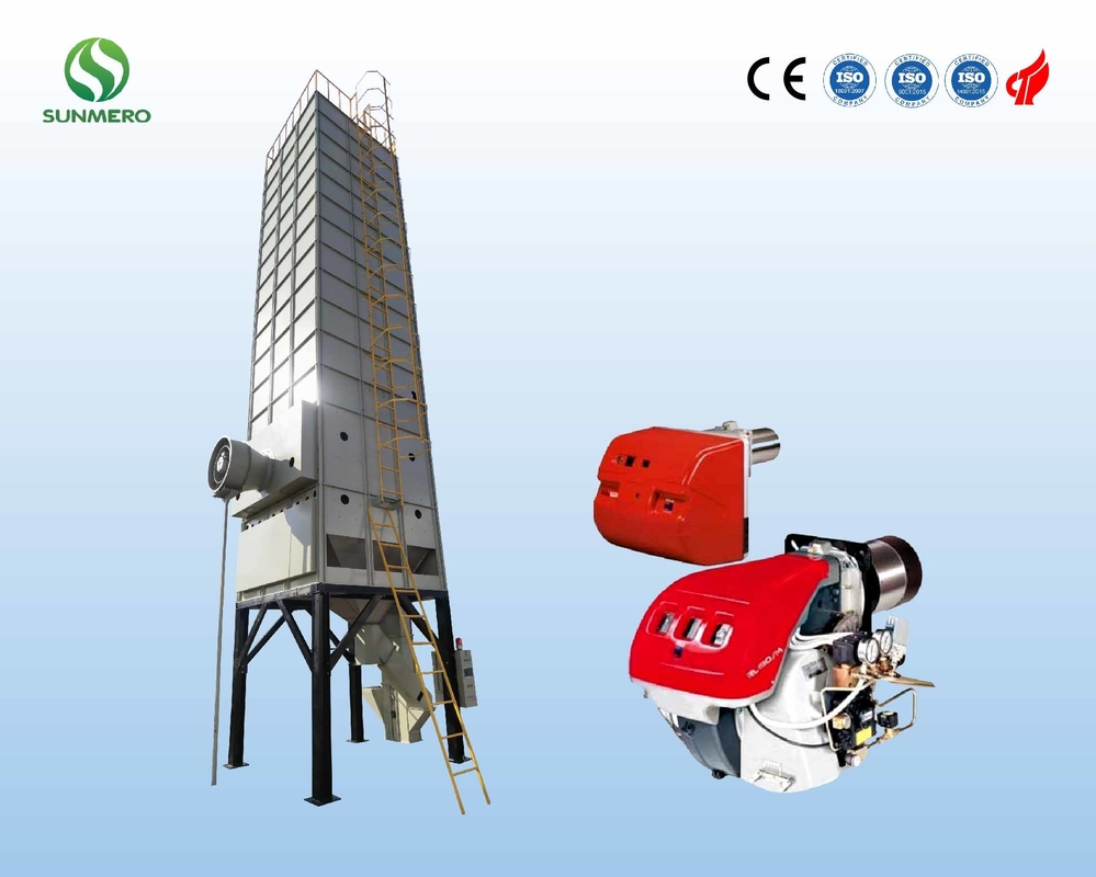 ভুট্টা ভুট্টা গমের জন্য ISO14001 সার্টিফিকেশন 8.47KW রিসার্কুলেটিং গ্রেইন ড্রায়ার